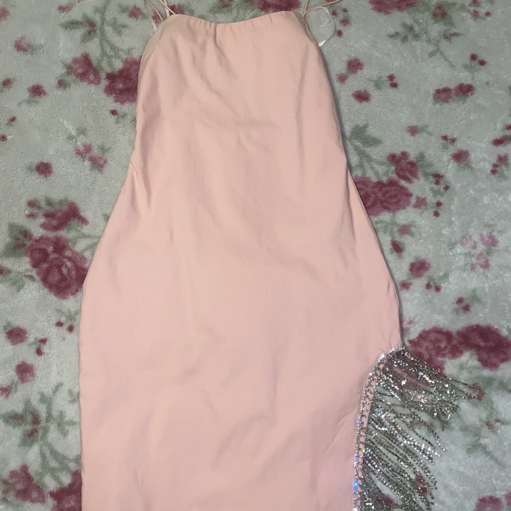 Fashion Nova Rhinestone Fringe Dress